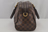 Authentic Louis Vuitton Damier Duomo Hand Boston Bag Purse N60008 LV 6518J