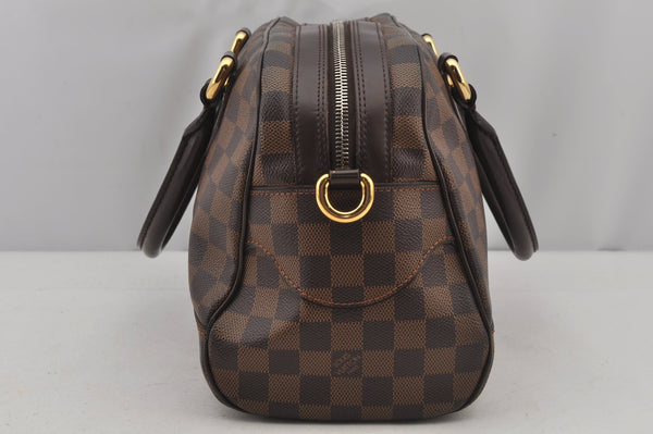 Authentic Louis Vuitton Damier Duomo Hand Boston Bag Purse N60008 LV 6518J