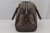 Authentic Louis Vuitton Damier Duomo Hand Boston Bag Purse N60008 LV 6518J