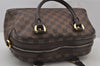 Authentic Louis Vuitton Damier Duomo Hand Boston Bag Purse N60008 LV 6518J