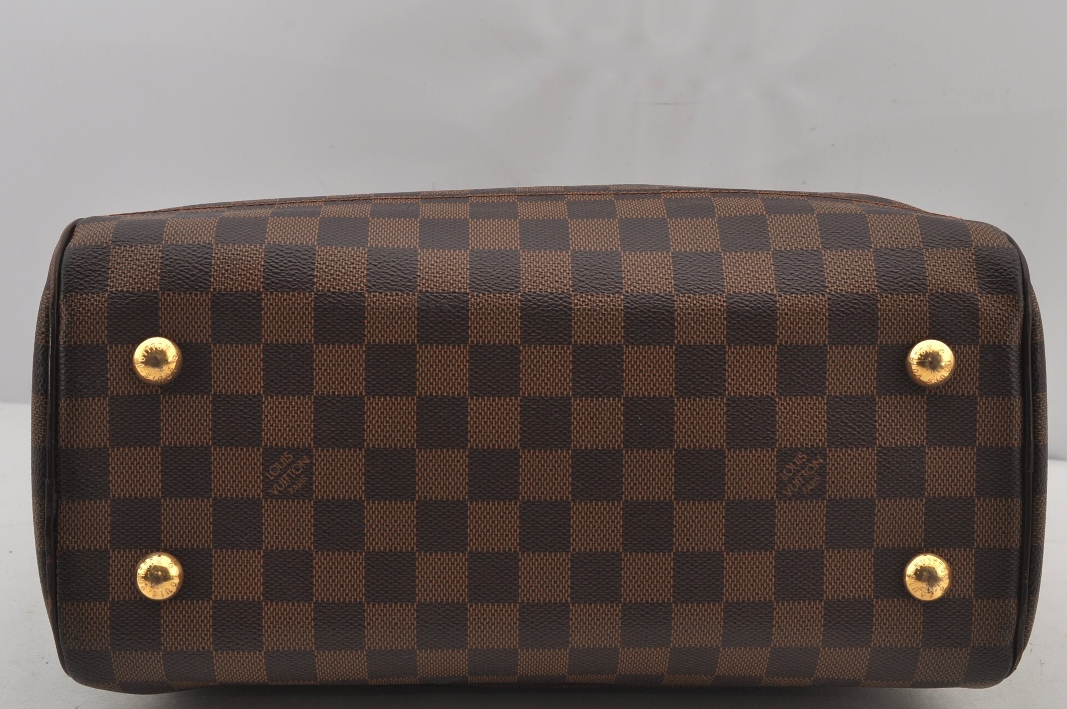 Authentic Louis Vuitton Damier Duomo Hand Boston Bag Purse N60008 LV 6518J