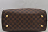 Authentic Louis Vuitton Damier Duomo Hand Boston Bag Purse N60008 LV 6518J
