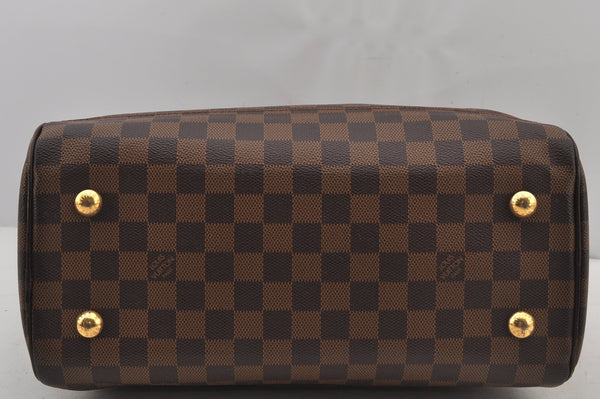 Authentic Louis Vuitton Damier Duomo Hand Boston Bag Purse N60008 LV 6518J