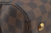 Authentic Louis Vuitton Damier Duomo Hand Boston Bag Purse N60008 LV 6518J