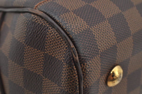 Authentic Louis Vuitton Damier Duomo Hand Boston Bag Purse N60008 LV 6518J