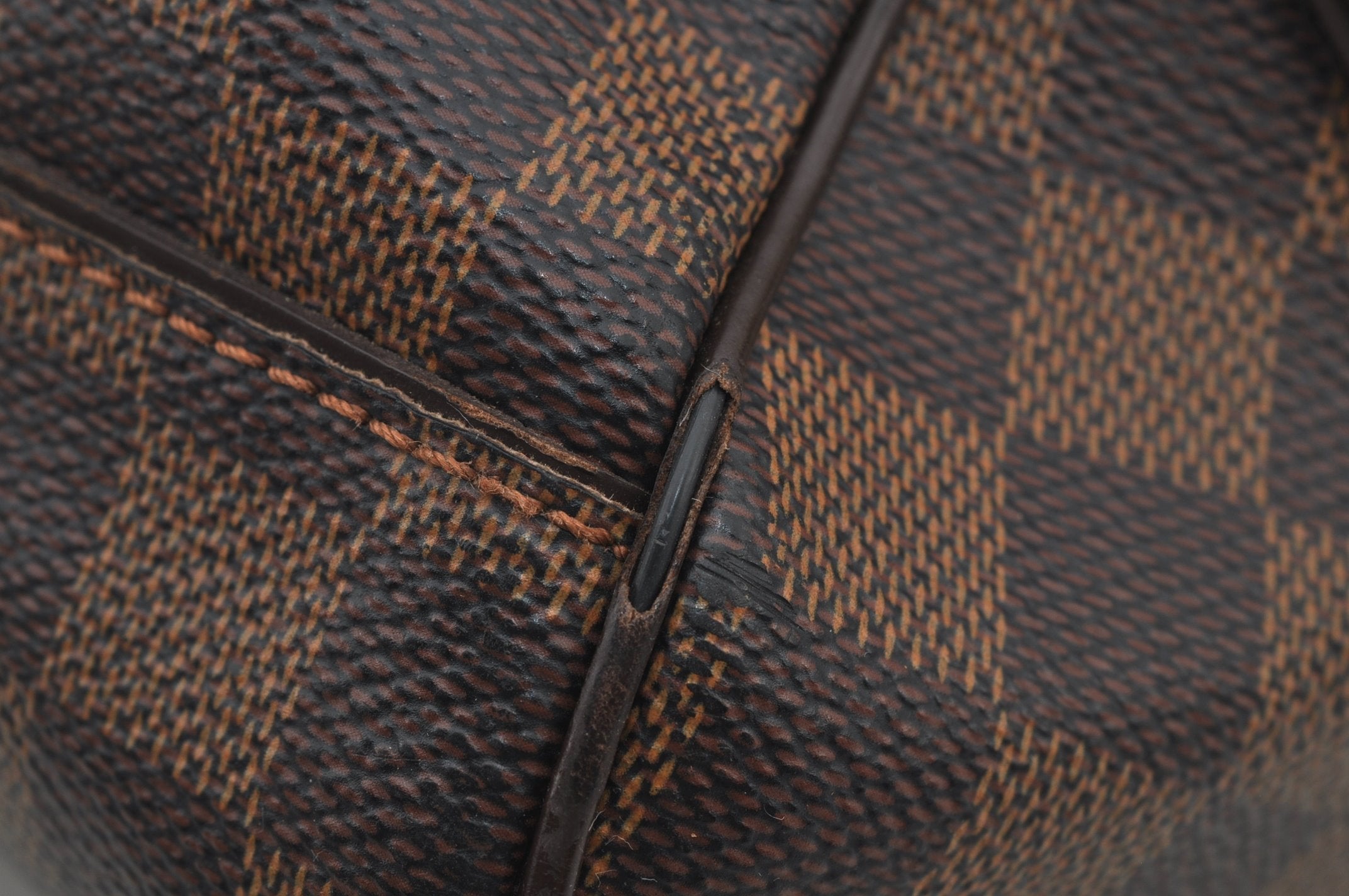 Authentic Louis Vuitton Damier Duomo Hand Boston Bag Purse N60008 LV 6518J