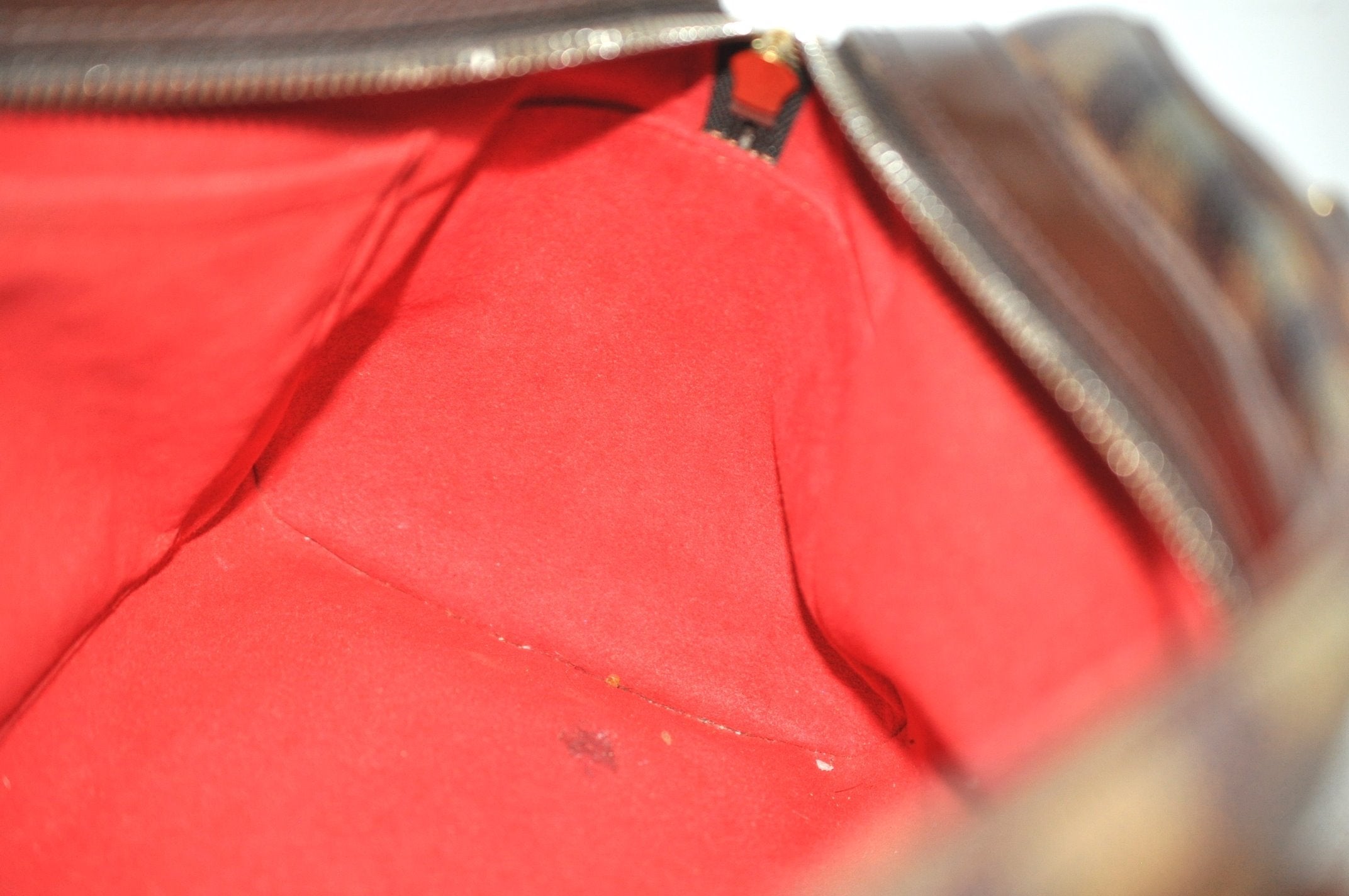 Authentic Louis Vuitton Damier Duomo Hand Boston Bag Purse N60008 LV 6518J