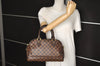 Authentic Louis Vuitton Damier Duomo Hand Boston Bag Purse N60008 LV 6518J