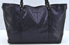 Authentic GUCCI GG Imprime Shoulder Tote Bag GG PVC Leather 197954 Navy 6519I