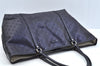 Authentic GUCCI GG Imprime Shoulder Tote Bag GG PVC Leather 197954 Navy 6519I