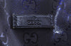 Authentic GUCCI GG Imprime Shoulder Tote Bag GG PVC Leather 197954 Navy 6519I