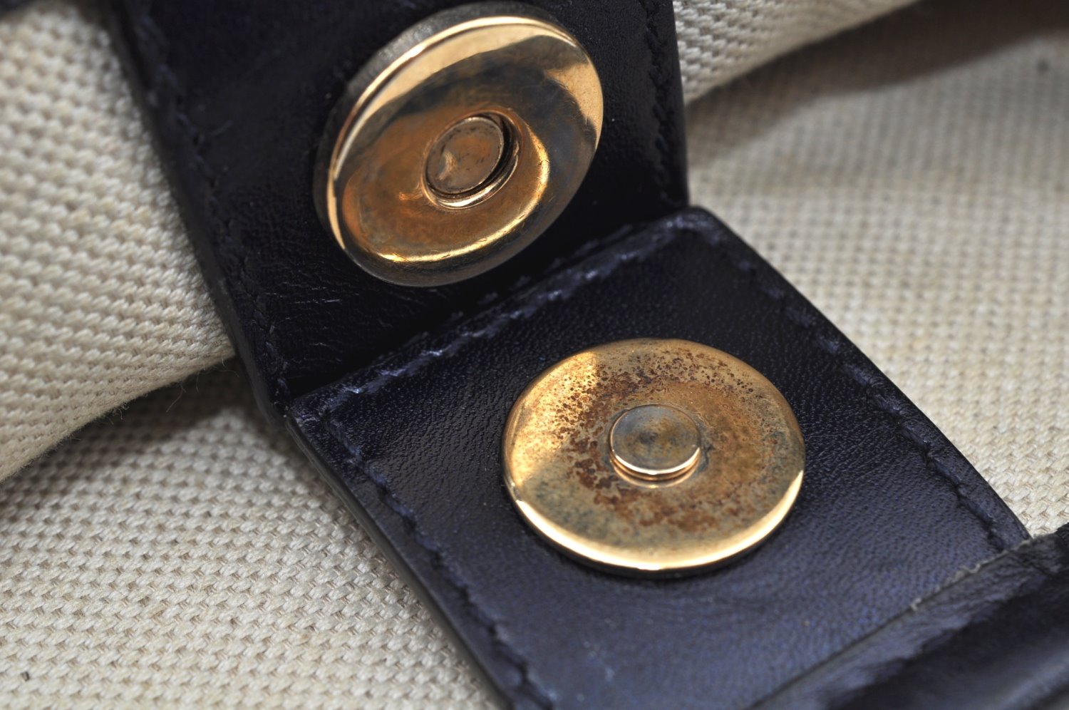 Authentic GUCCI GG Imprime Shoulder Tote Bag GG PVC Leather 197954 Navy 6519I