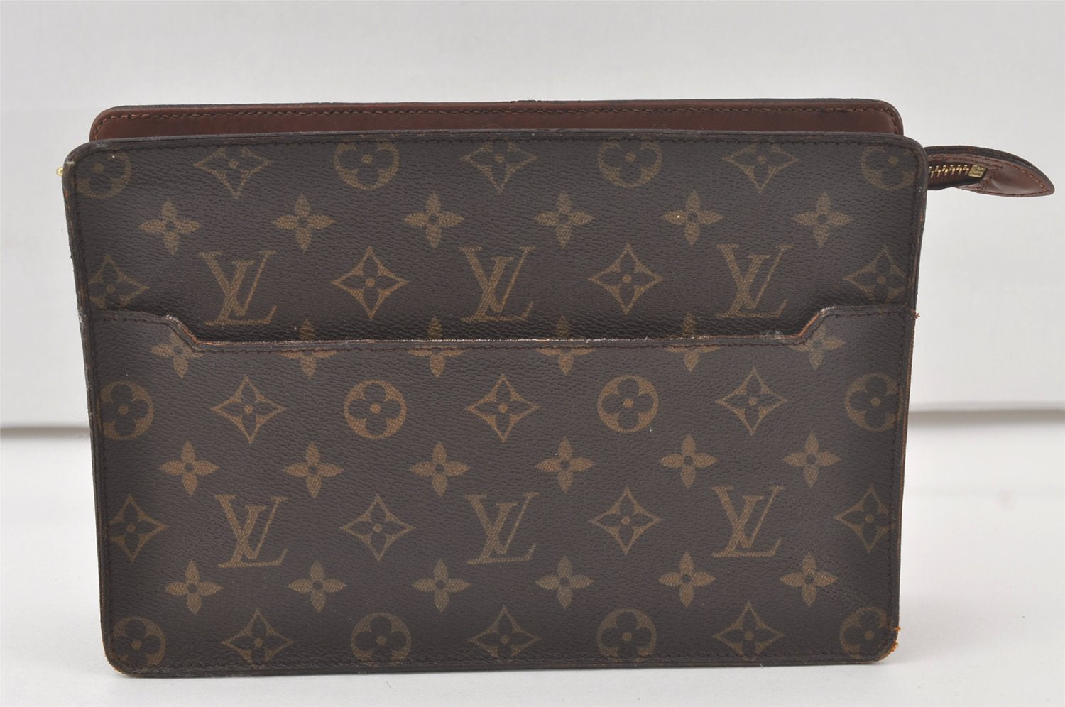 Authentic Louis Vuitton Monogram Pochette Homme Clutch Hand Bag M51795 LV 6519K