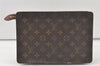 Authentic Louis Vuitton Monogram Pochette Homme Clutch Hand Bag M51795 LV 6519K