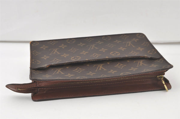 Authentic Louis Vuitton Monogram Pochette Homme Clutch Hand Bag M51795 LV 6519K