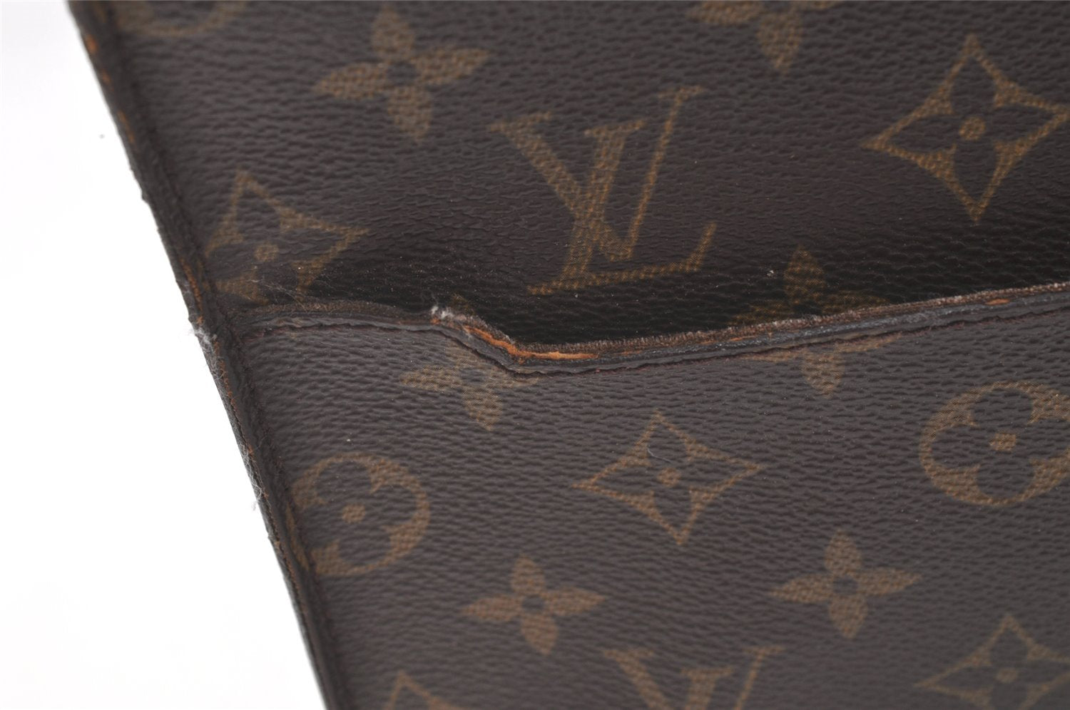 Authentic Louis Vuitton Monogram Pochette Homme Clutch Hand Bag M51795 LV 6519K