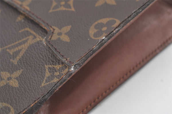 Authentic Louis Vuitton Monogram Pochette Homme Clutch Hand Bag M51795 LV 6519K