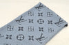 Auth Louis Vuitton Echarpe Logomania Muffler Wool Silk M75702 Light Blue 6521I