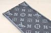 Auth Louis Vuitton Echarpe Logomania Muffler Wool Silk M75702 Light Blue 6521I