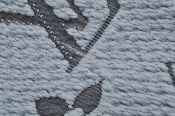 Auth Louis Vuitton Echarpe Logomania Muffler Wool Silk M75702 Light Blue 6521I