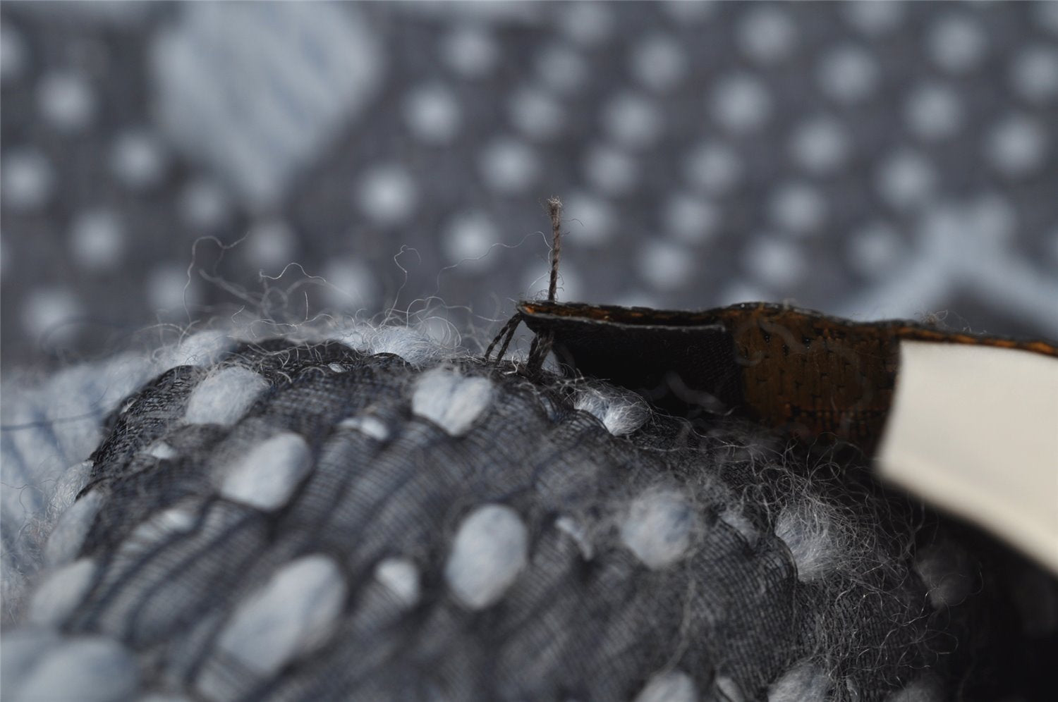 Auth Louis Vuitton Echarpe Logomania Muffler Wool Silk M75702 Light Blue 6521I