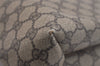 Authentic GUCCI Vintage Shoulder Tote Bag GG PVC Leather Brown 6521J