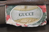 Authentic GUCCI Vintage Shoulder Tote Bag GG PVC Leather Brown 6521J