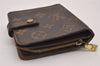 Authentic Louis Vuitton Monogram Compact Zip Bifold Wallet Purse M61667 LV 6523I