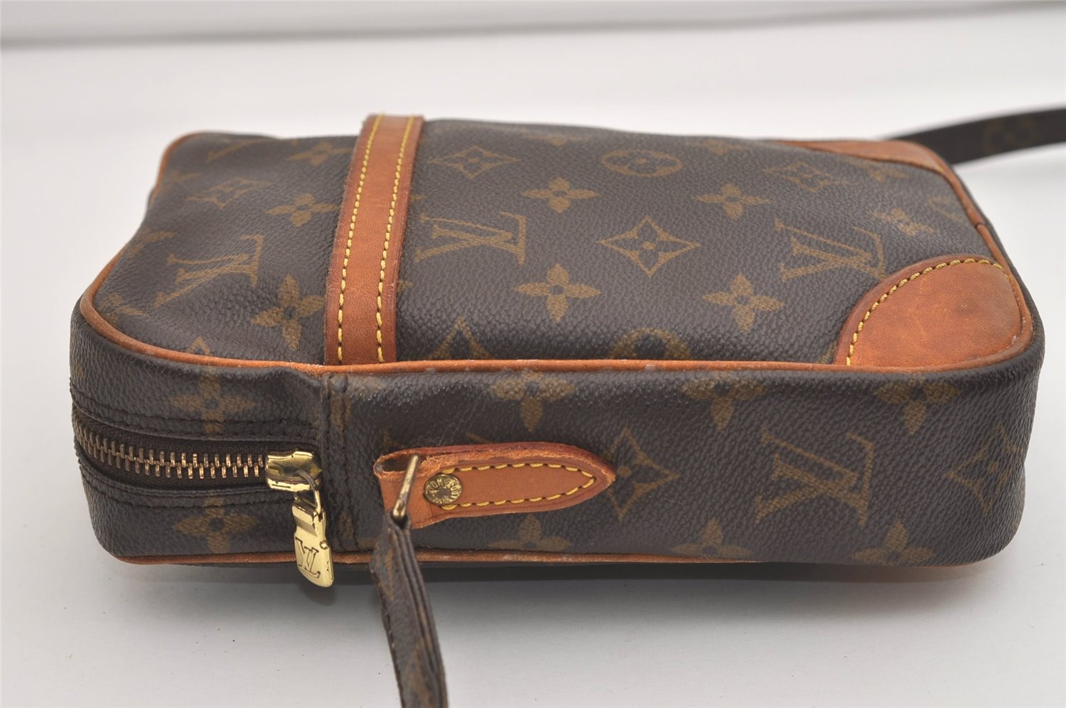 Authentic Louis Vuitton Monogram Danube Shoulder Cross Body Bag M45266 LV 6523J