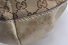 Authentic GUCCI Sukey 2Way Tote Bag GG Canvas Leather 247902 Brown 6523K