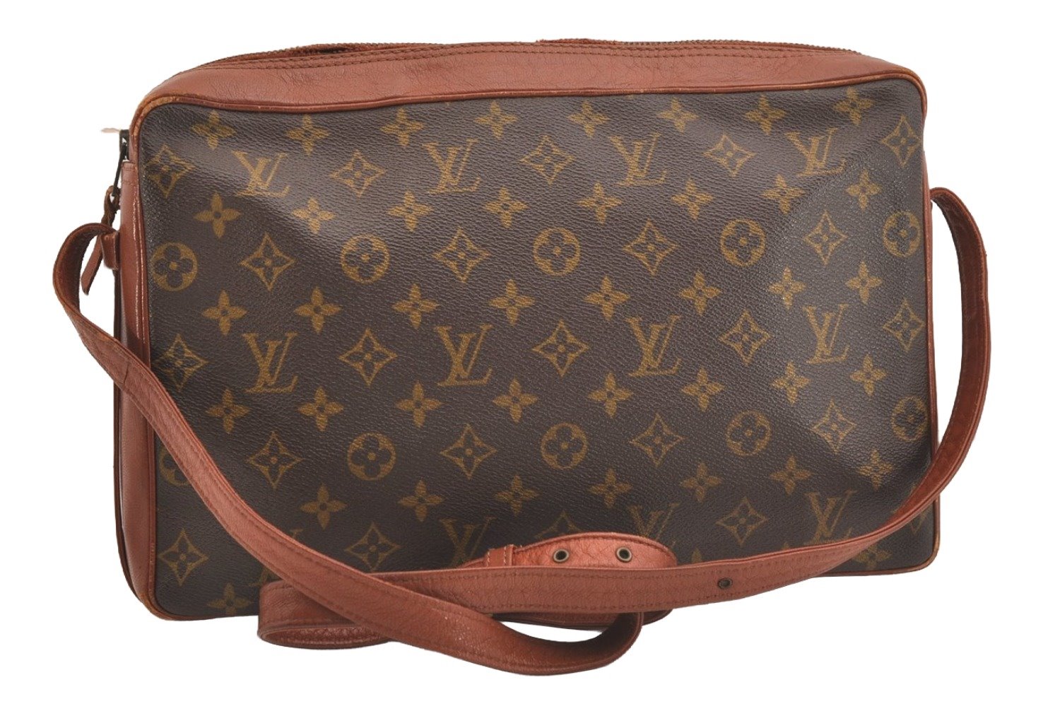 Authentic Louis Vuitton Monogram Sac Bandouliere 35 Shoulder Bag Old Model 6524J
