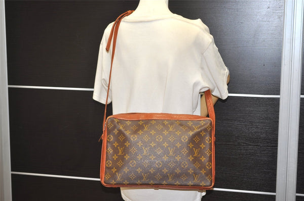 Authentic Louis Vuitton Monogram Sac Bandouliere 35 Shoulder Bag Old Model 6524J