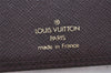 Auth Louis Vuitton Taiga Porte Valeurs Cartes Credit Wallet M30398 Brown 6524K