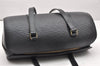 Authentic Louis Vuitton Epi Soufflot Black Hand Bag M52222 LV 6525K
