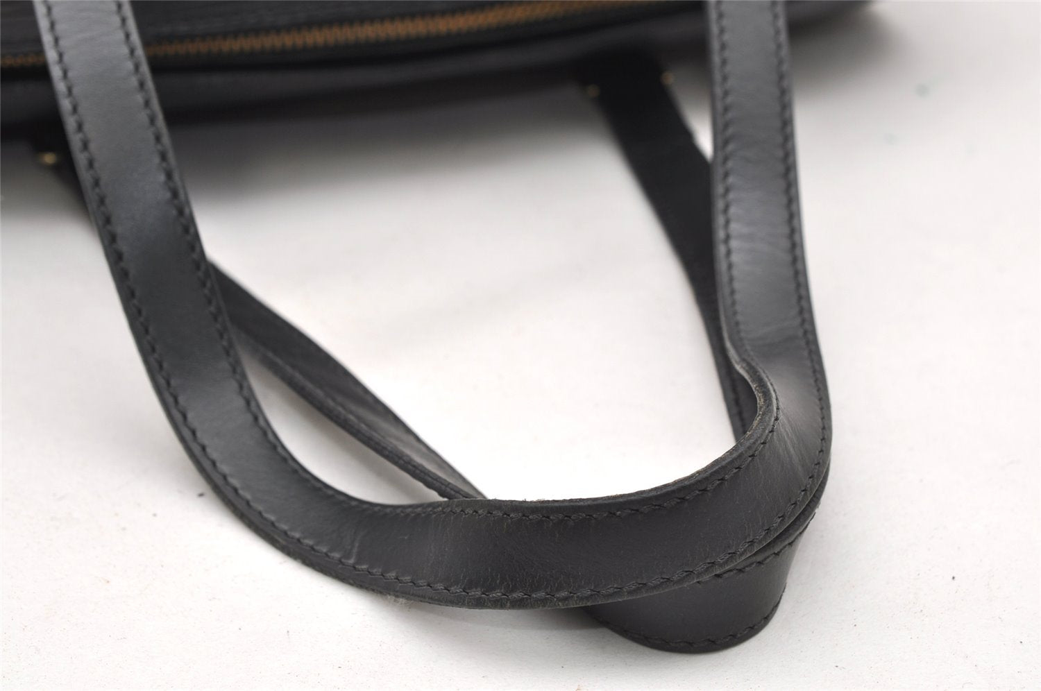 Authentic Louis Vuitton Epi Soufflot Black Hand Bag M52222 LV 6525K