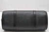 Authentic Louis Vuitton Epi Soufflot Black Hand Bag M52222 LV 6525K