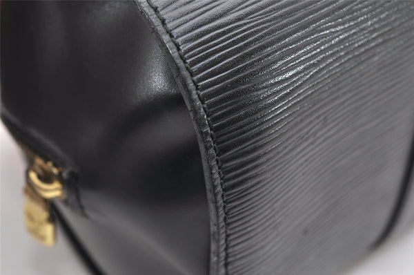 Authentic Louis Vuitton Epi Soufflot Black Hand Bag M52222 LV 6525K