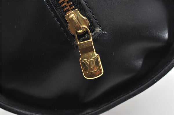 Authentic Louis Vuitton Epi Soufflot Black Hand Bag M52222 LV 6525K