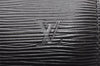 Authentic Louis Vuitton Epi Soufflot Black Hand Bag M52222 LV 6525K