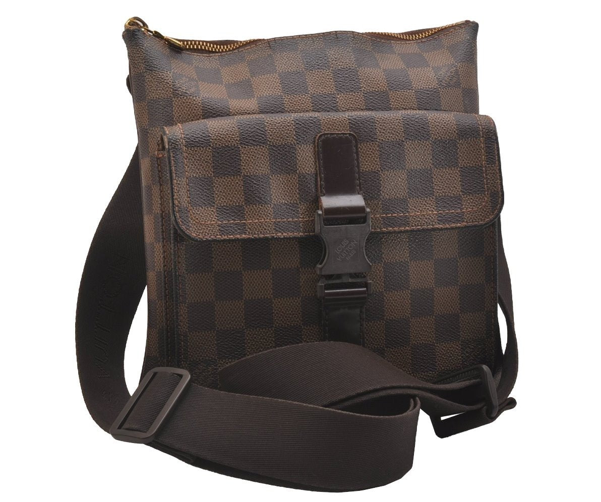 Authentic Louis Vuitton Damier Pochette Melville N51127 Shoulder Cross Bag 6526J