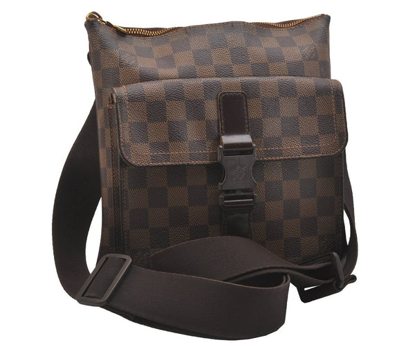Authentic Louis Vuitton Damier Pochette Melville N51127 Shoulder Cross Bag 6526J