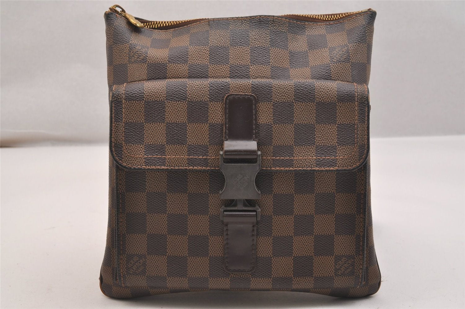 Authentic Louis Vuitton Damier Pochette Melville N51127 Shoulder Cross Bag 6526J
