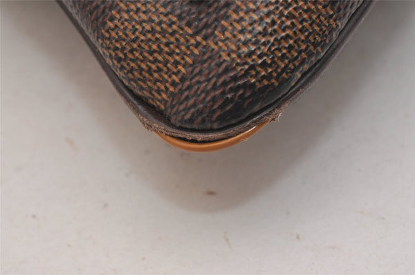 Authentic Louis Vuitton Damier Pochette Melville N51127 Shoulder Cross Bag 6526J