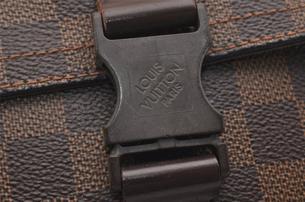 Authentic Louis Vuitton Damier Pochette Melville N51127 Shoulder Cross Bag 6526J