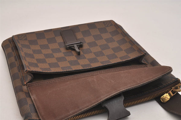 Authentic Louis Vuitton Damier Pochette Melville N51127 Shoulder Cross Bag 6526J