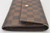 Authentic Louis Vuitton Damier Portefeuille International Wallet N61217 LV 6526K