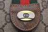 Authentic GUCCI Web Sherry Line Shoulder Cross Bag GG PVC Leather Brown 6528I