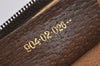 Authentic GUCCI Web Sherry Line Shoulder Cross Bag GG PVC Leather Brown 6528I