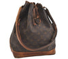 Authentic Louis Vuitton Monogram Noe Shoulder Drawstring Bag M42224 LV 6528J