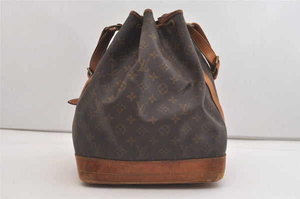 Authentic Louis Vuitton Monogram Noe Shoulder Drawstring Bag M42224 LV 6528J
